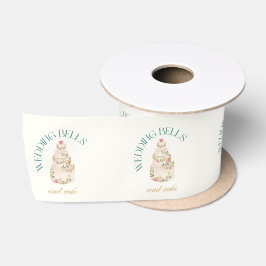 Trouwbellen en Taart | Favor Taartdozen Cadeautas Satijnen Lint