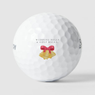 'Trouwbellen & Golfballen' Trouwcadeau Geschenk Golfballen