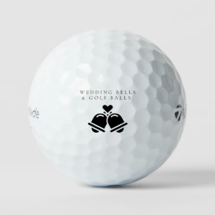 'Trouwbellen & Golfballen' Trouwcadeau Geschenk Golfballen