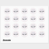 Trouwbellen & Hart Verlovings Bruiloftsshower Ronde Sticker (Vel)