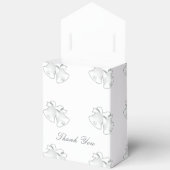 Trouwbellen herhalen wit dank u bedankdoosjes (Open)
