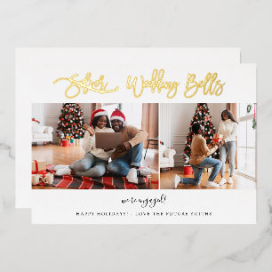 Trouwbellen Multi Foto Verlovingskaart - WH Folie Uitnodiging