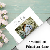 Trouwbelofte met Foto Jubileum Cadeau Poster