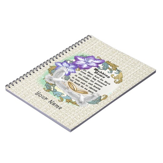 Trouwbeloften aangepast gastenboek notitieboek (Linkerzijde)