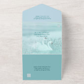 Trouwbeloften Verlengen Wilde Zwanen All In One Uitnodiging (Buitenkant)