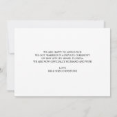 Trouwbericht Kaart (Achterkant)