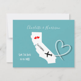 Trouwbestemming Californië Save The Date