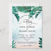 trouwbestemming eiland strand oceaan kaart (Voorkant)