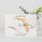 Trouwbestemming Florida Kaart  Verwijderbare Hart (Staand voorkant)