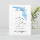 Trouwbestemming Florida Kaart Verwijderbare Hart I (Staand voorkant)