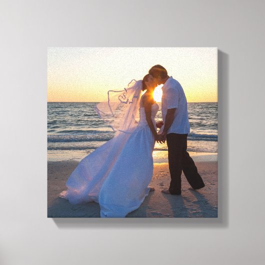 Trouwbestemming Foto Canvas Afdruk (Voorkant)