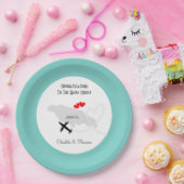 Trouwbestemming Jamaica gepersonaliseerd Papieren Bordje (Feest)