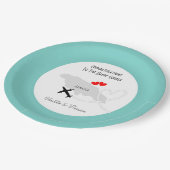 Trouwbestemming Jamaica gepersonaliseerd Papieren Bordje (Gekanteld)