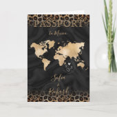 Trouwbestemming Paspoort Wereldkaart Dier (Voorkant)