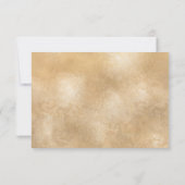 Trouwbestemming Wereldkaart Gouden Verplaatsbare H RSVP Kaartje (Achterkant)