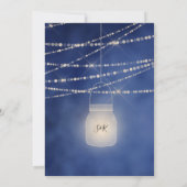 Trouwbestemming Wereldkaart Lichtpot en Hart  Kaart (Achterkant)