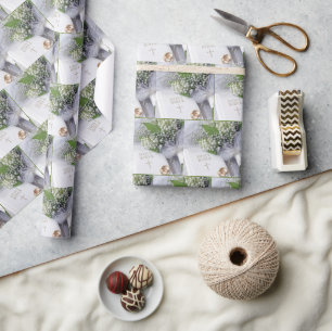 Trouwbijbel met lelietje-van-dalen-bruidsboeket cadeaupapier