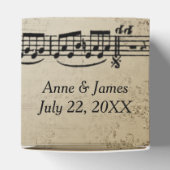 Trouwblad muziek bedankdoosjes (Bovenkant)