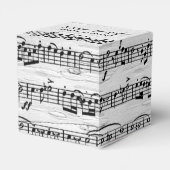 Trouwblad muziek op berk bedankdoosjes (Achterkant)