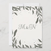 Trouwbladen Elegante Uitgevers Modern Kaart (Achterkant)