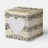 Trouwbladmuziek  bedankdoosjes (Voorkant Zijde)