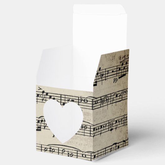 Trouwbladmuziek bedankdoosjes (Geopend)