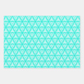 Trouwblauw/Blauwgroen werveling w/bruiloft blauw S Inpakpapier Vel (Voorkant)