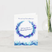 Trouwblauw kunst - word je onze getuige? (Voorkant)