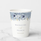 trouwblauwe rozen papieren bekers (Achterkant)