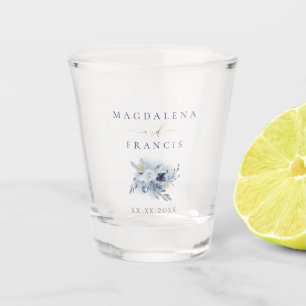 trouwblauwe rozen shot glas