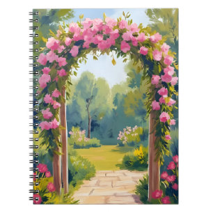Trouwbloem Boog   Aquarel Huwelijkschildering Notitieboek