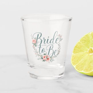 Trouwbloem Bruid Wordt Roze Rozen Kussen Shot Glas