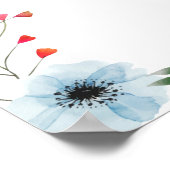 Trouwbloem Bruiloft Bruidsshower Kaarten Cadeaus B Poster (Hoek)