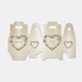 Trouwbloem Golden  Hart Lijst Elegant Bedankdoosjes (Uitgevouwen)