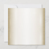 Trouwbloem Golden Hart Lijst Elegant Kaart (Achterkant)