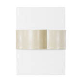 Trouwbloem Golden  Hart Lijst Elegant Uitnodigingen Wikkel (Achterkant Voorbeeld)