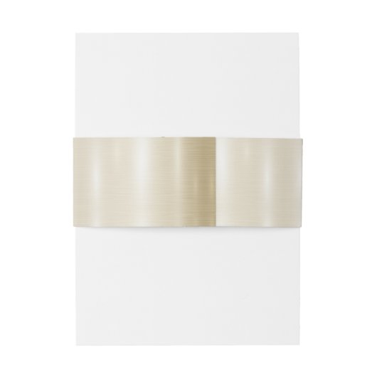 Trouwbloem Golden  Hart Lijst Elegant Uitnodigingen Wikkel (Achterkant Voorbeeld)