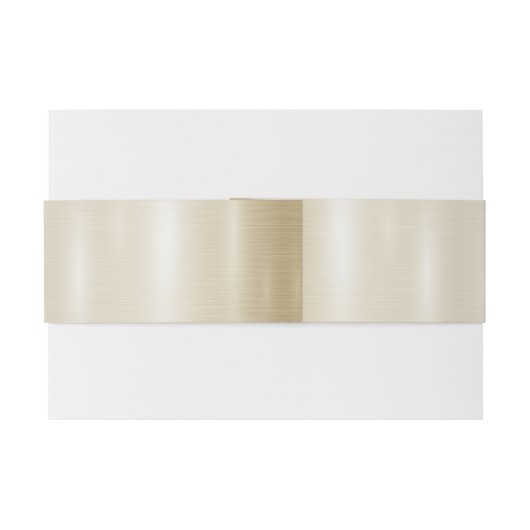 Trouwbloem Golden Hart Lijst Elegant Uitnodigingen Wikkel (Achterkant Voorbeeld)