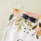 Trouwbloem Persoonlijke Net Getrouwd Bloemstuk Strandlaken (In situ)