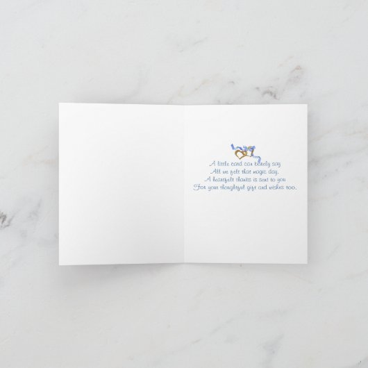 Trouwbloemen Bedankkaart (Binnen)