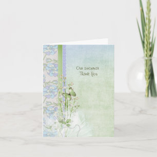 Trouwbloemen Bedankkaart