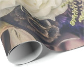 Trouwbloemen cadeau inpakpapier (Rol Hoek)