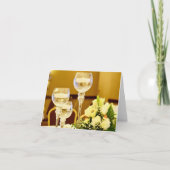 Trouwbloemen en kaarsen - blanco binnenkant bedankkaart (Voorkant)