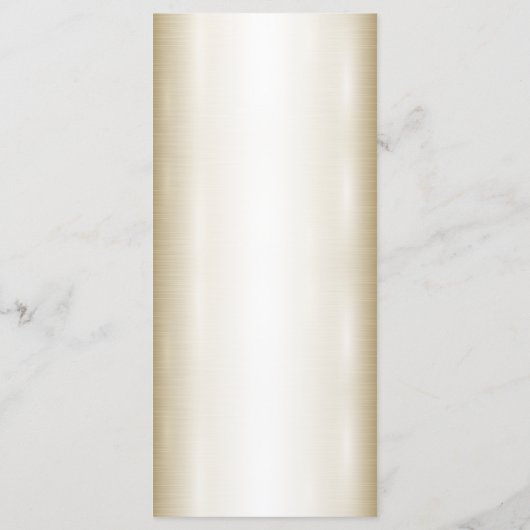 Trouwbloemen Golden  Hart Lijst Party Menu (Achterkant)