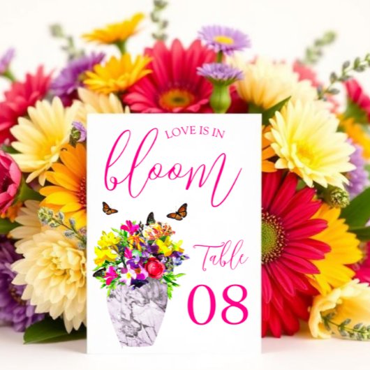 Trouwbloemen in Bloei Kaart