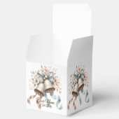 Trouwbloemen klokken roze blauwe linten mooi bedankdoosjes (Geopend)