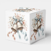 Trouwbloemen klokken roze blauwe linten mooi bedankdoosjes (Achterkant)