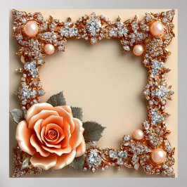 Trouwbloemen lijst poster