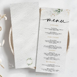 Trouwbloemen Minimalistisch Menu
