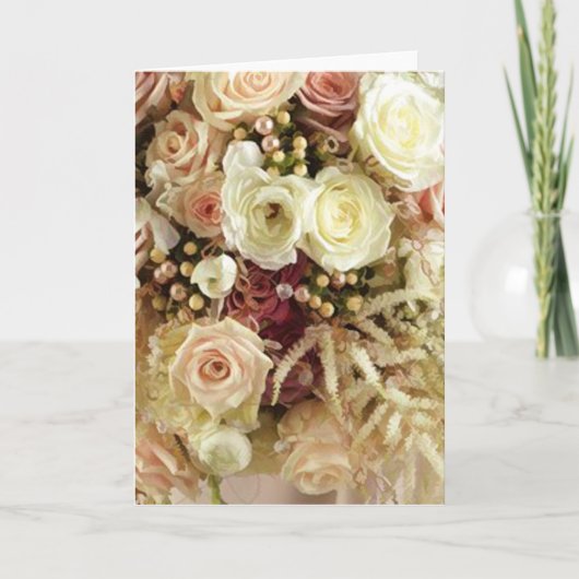 Trouwbloemen notitiekaarten (Voorkant)